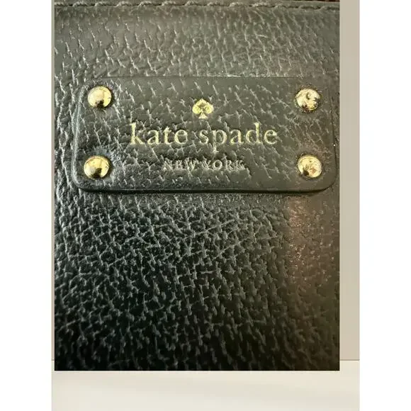 NWOT Kate Spade New York Black Pebbled Leather Satchel Crossbody - Picture 4 of 12